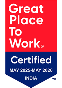great place to work certified may 2025 - may 2026 India badge