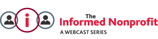 The Informed Nonprofit Webcast Series logo.