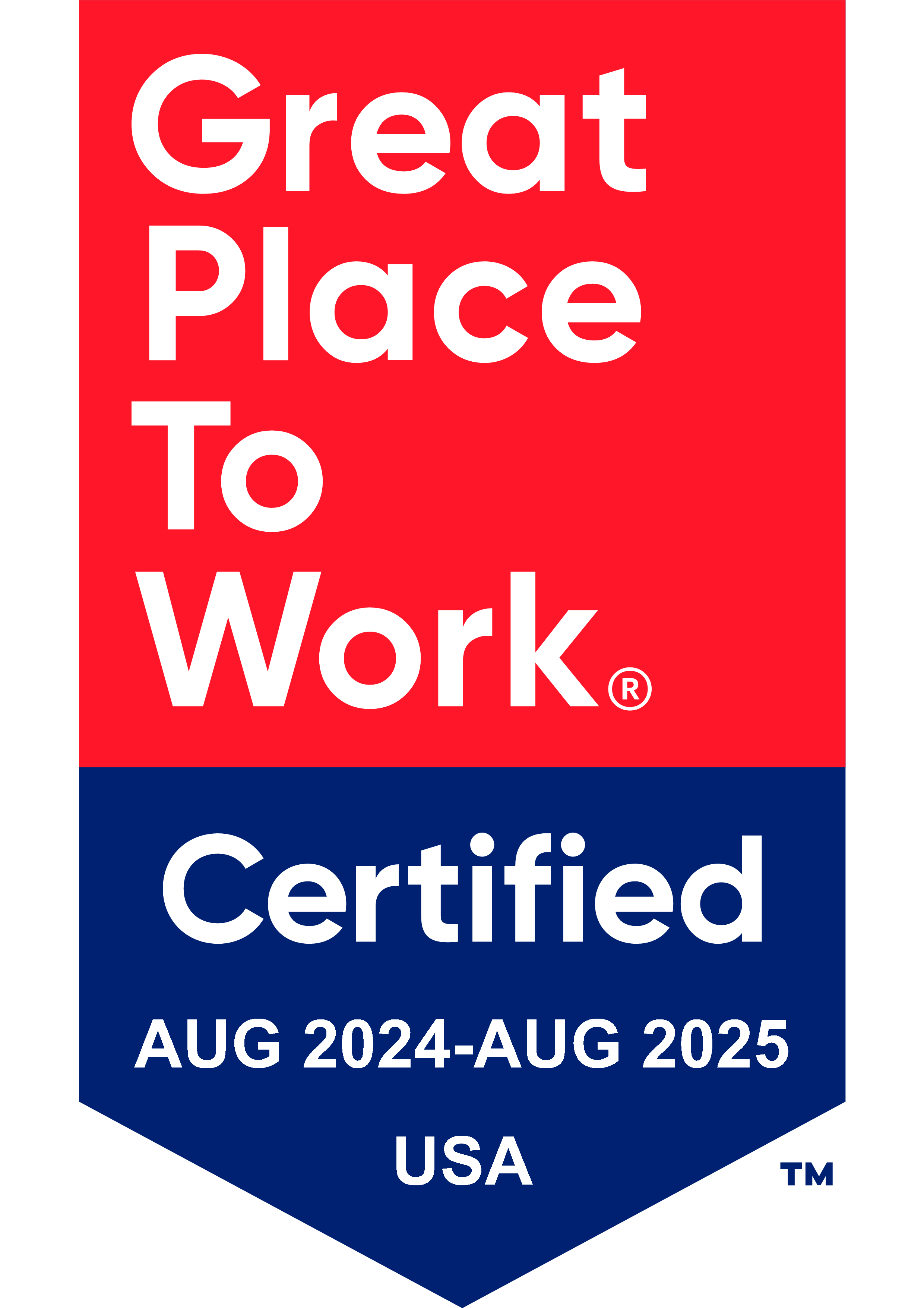 Great Place To Work Certified banner