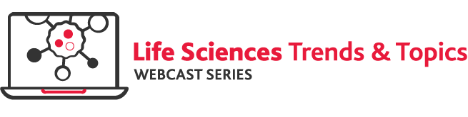 Life Sciences Trends & Topics Webcast Series logo.
