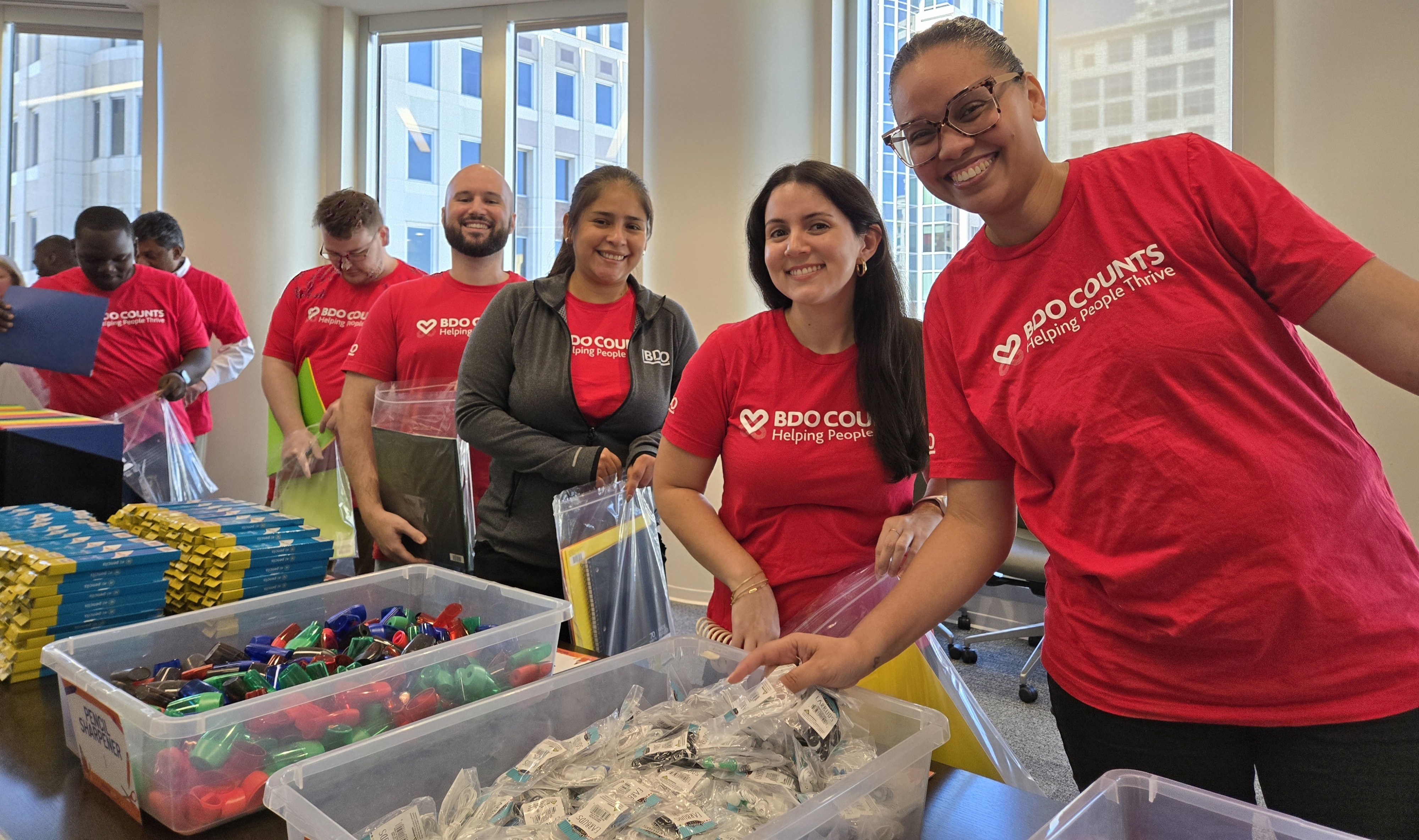 BDO Employees at a community service event
